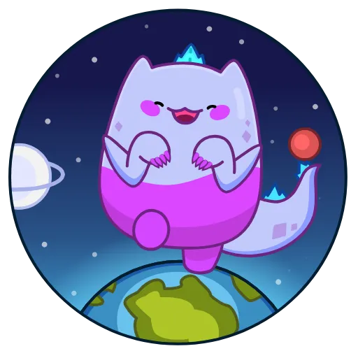 🦖 Эмодзи «Анимированный набор эмоджи с Экви из ВК» для Telegram