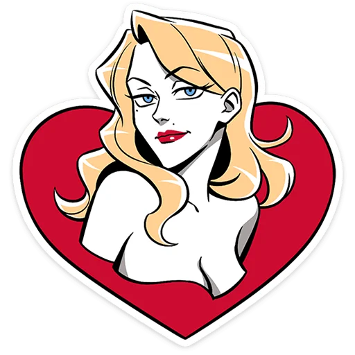❤ Стикер «Элинор и Джордж» для Telegram