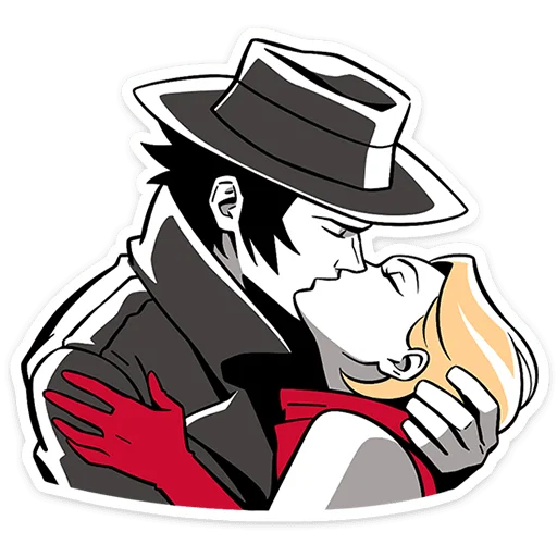 😗 Стикер «Элинор и Джордж» для Telegram