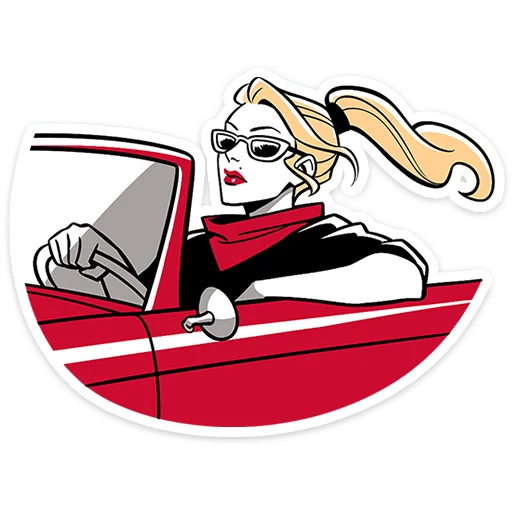 🚗 Стикер «Элинор и Джордж» для Telegram
