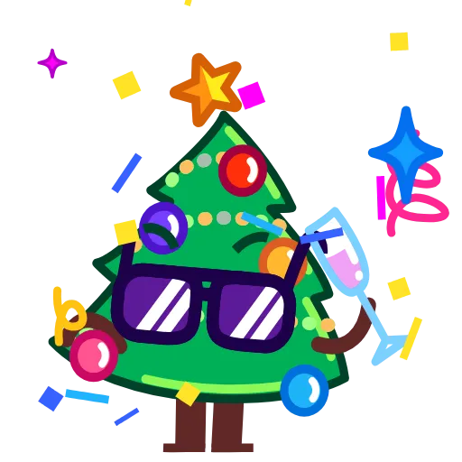 😎 Стикер «Christmas Tree» для Telegram