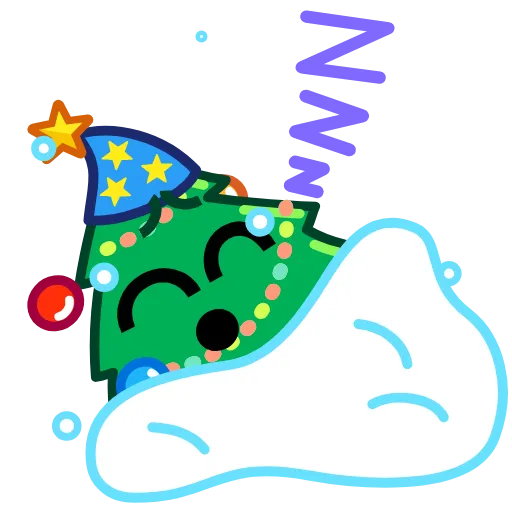 😴 Стикер «Christmas Tree» для Telegram