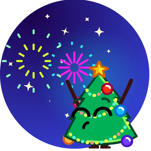 🥳 Стикер «Christmas Tree» для Telegram