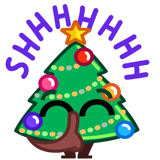 🤫 Стикер «Christmas Tree» для Telegram