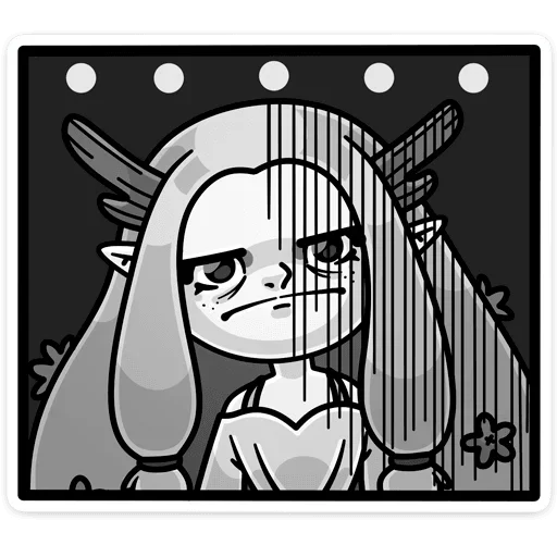 😠 Стикер «Элла» для Telegram