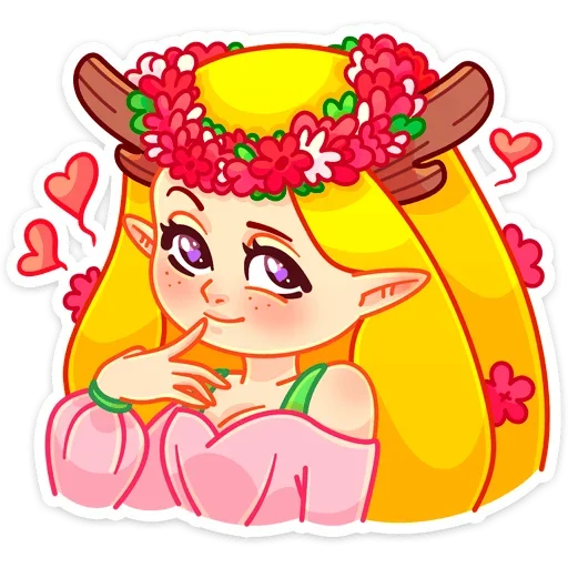 😍 Стикер «Элла» для Telegram