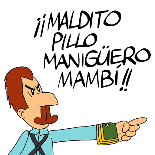 😤 Стикер «Elpidio Valdés» для Telegram