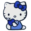 🤩 Эмодзи «Hello Kitty в синих тонах» для Telegram