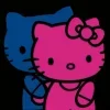 🤩 Эмодзи «Hello Kitty в синих тонах» для Telegram
