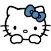 🌟 Эмодзи «Hello Kitty в синих тонах» для Telegram