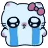 🤩 Эмодзи «Hello Kitty в синих тонах» для Telegram
