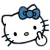🌟 Эмодзи «Hello Kitty в синих тонах» для Telegram