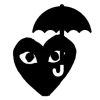 ☔ Эмодзи «Comme Des Garçons» для Telegram