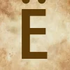 🤩 Эмодзи «Буквы в стиле - Состаренная бумага» для Telegram
