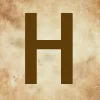 🤩 Эмодзи «Буквы в стиле - Состаренная бумага» для Telegram