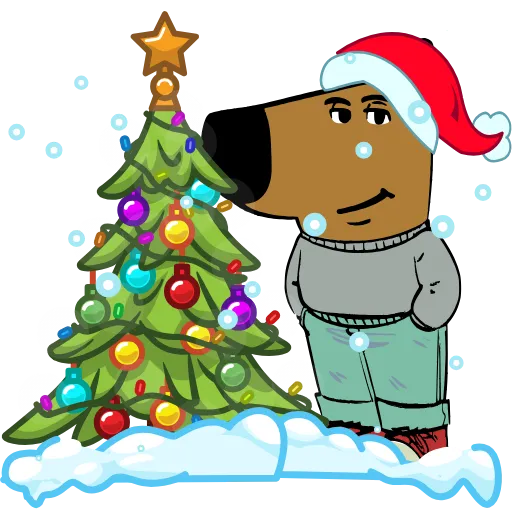 🎄 Эмодзи «Chill Guy» для Telegram