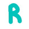 🤩 Эмодзи «Бирюзовые буквы, русские и английские» для Telegram