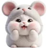 😛 Эмодзи «Мышонок» для Telegram