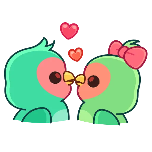 🤩 Эмодзи «Неразлучники» для Telegram