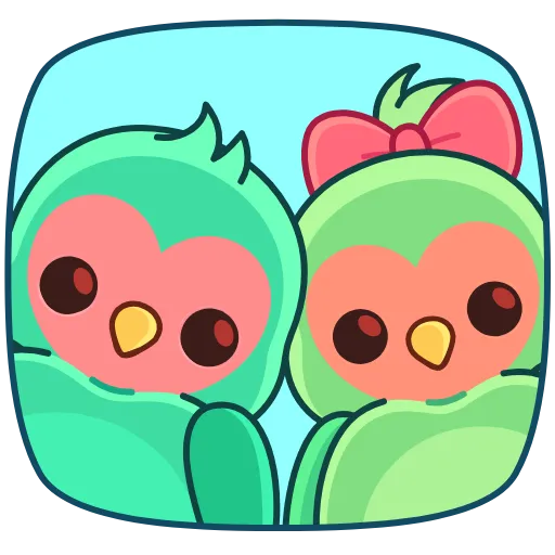 🤩 Эмодзи «Неразлучники» для Telegram