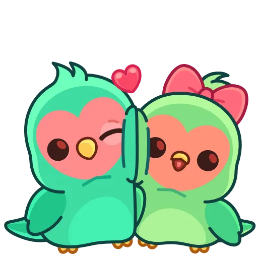🤩 Эмодзи «Неразлучники» для Telegram