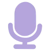 🎙 Эмодзи «Сиреневые буквы и иконки» для Telegram