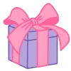 🎁 Эмодзи «Сиреневые буквы и иконки» для Telegram