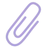 📎 Эмодзи «Сиреневые буквы и иконки» для Telegram