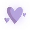 💜 Эмодзи «Сиреневые буквы и иконки» для Telegram