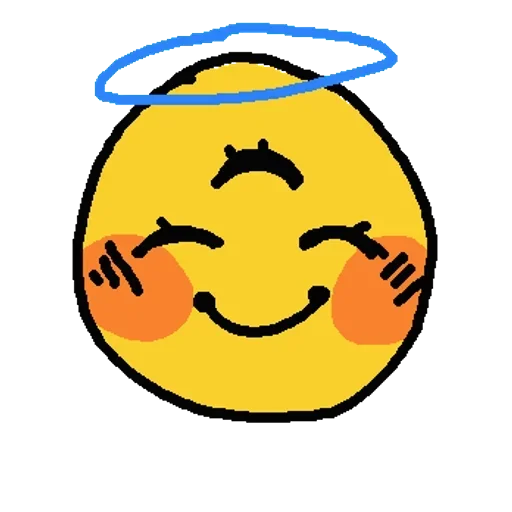 😇 Стикер «Emoji Cute» для Telegram