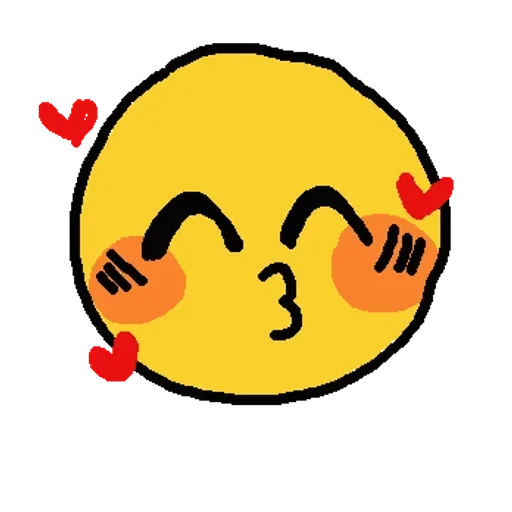 😘 Стикер «Emoji Cute» для Telegram
