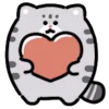 ❤️ Эмодзи «эмоджи с котейками» для Telegram