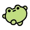 🐸 Эмодзи «эмоджи с милым лягушонком» для Telegram