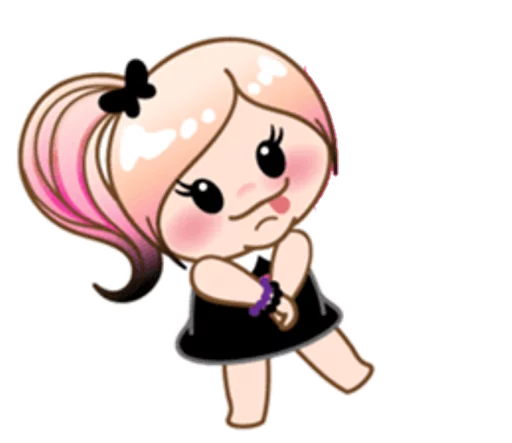 😛 Стикер «eMo GirLz» для Telegram
