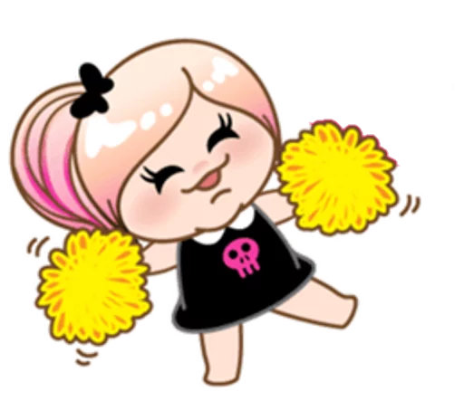 👯 Стикер «eMo GirLz» для Telegram