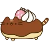 🤩 Эмодзи «🤩 pusheen - кот пушин в виде еды» для Telegram
