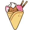 🤩 Эмодзи «🤩 pusheen - кот пушин в виде еды» для Telegram