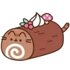 🤩 Эмодзи «🤩 pusheen - кот пушин в виде еды» для Telegram