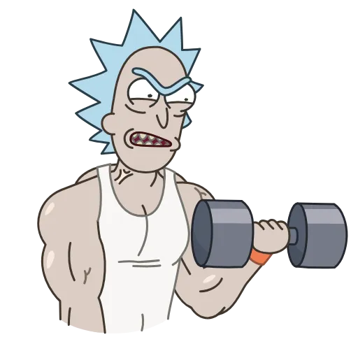 💪 Эмодзи «Рик и Морти» для Telegram