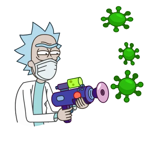 🦠 Эмодзи «Рик и Морти» для Telegram