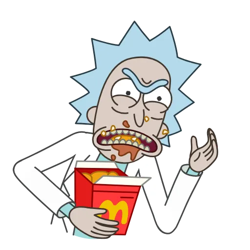 🍟 Эмодзи «Рик и Морти» для Telegram