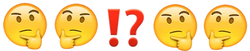 🤔 Стикер «Emoji combination??» для Telegram