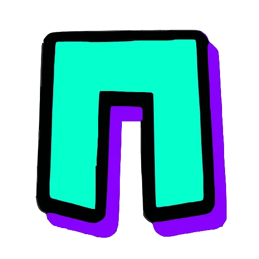 💜 Эмодзи «Бирюзовые буквы и эмодзи» для Telegram