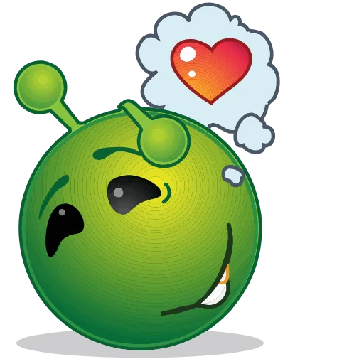 ♥️ Эмодзи «Инопланетянин» для Telegram