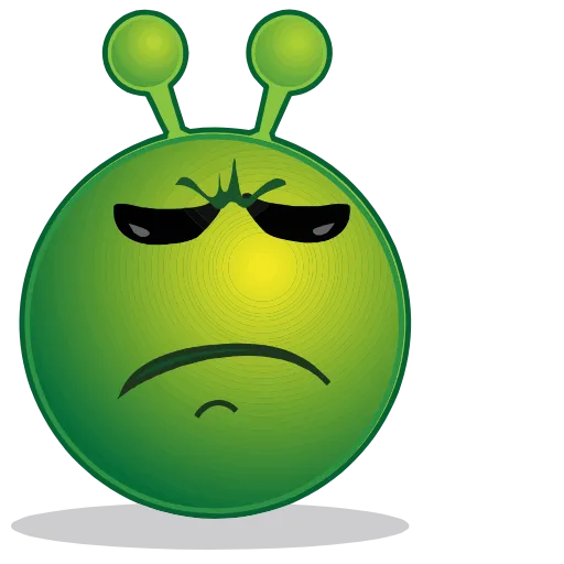 😠 Эмодзи «Инопланетянин» для Telegram