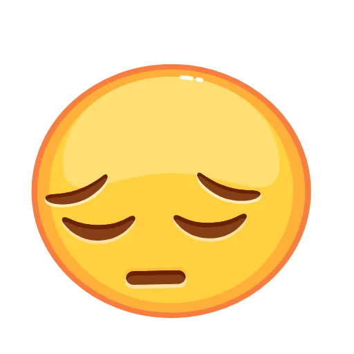 😔 Стикер «Emoji» для Telegram