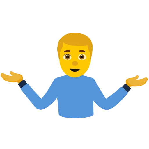 🤷‍♂ Стикер «Emoji» для Telegram
