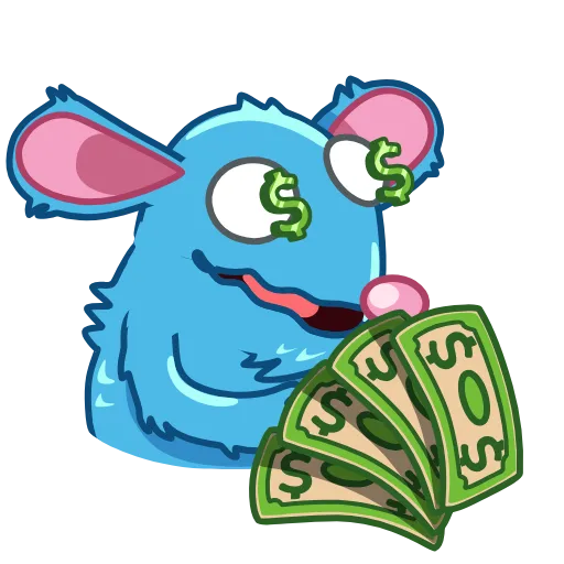 🤑 Эмодзи «Мышонок Туттер» для Telegram