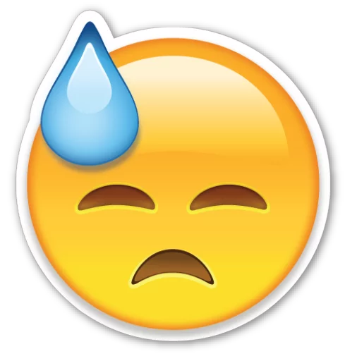 😓 Стикер «Emoji V1.0» для Telegram