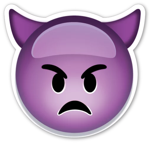 👿 Стикер «Emoji V1.0» для Telegram